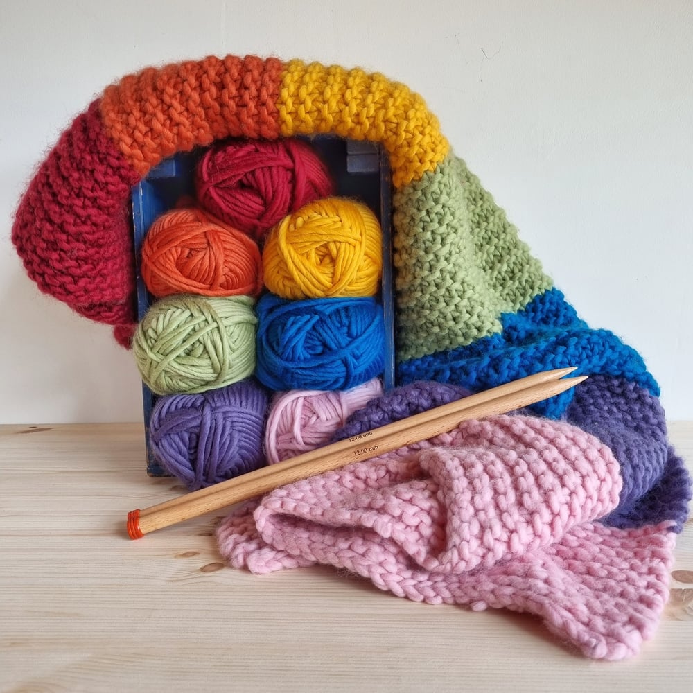 Chunky wool knitting kits sale